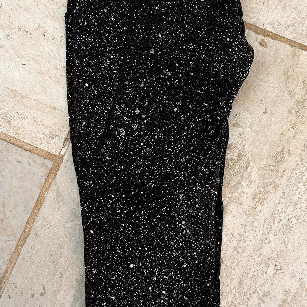 lululemon athletica white and light blue Speckled Leggings